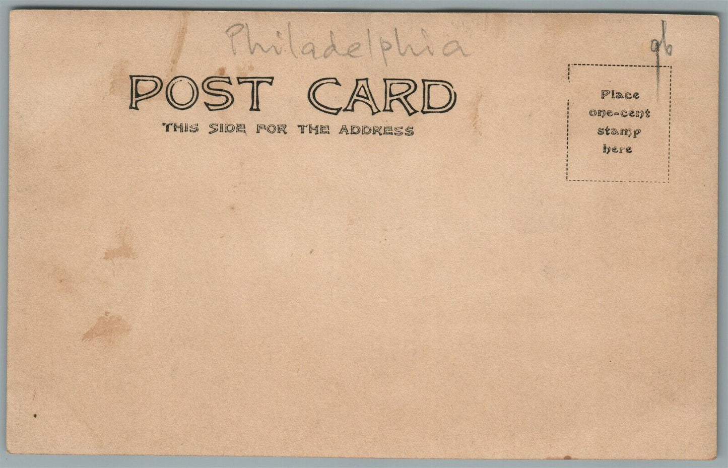 PHILADELPHIA PA WAYNE JUNCTION RAILROAD STATION ANTIQUE REAL PHOTO POSTCARD RPPC