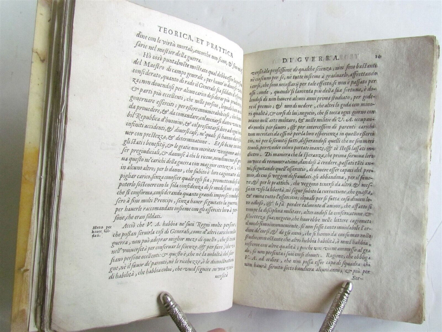 1602 THEORY & PRACTICE OF TERRESTRIAL & MARITIME WAR B. MENDOZA antique VELLUM