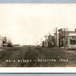 DOLLIVER IA MAIN STREET ANTIQUE REAL PHOTO POSTCARD RPPC