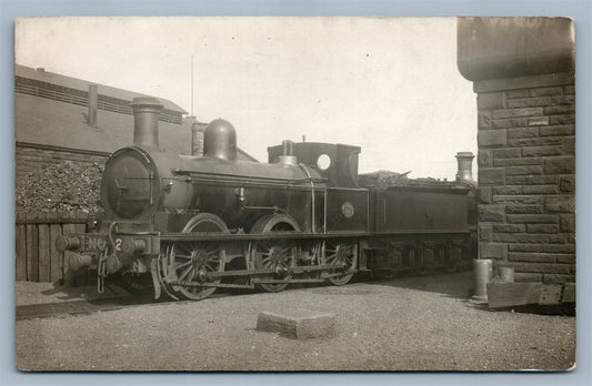 LOCOMOTIVE SERIES UK FREIGHT TRAIN ANTIQUE REAL PHOTO POSTCARD RPPC railroad