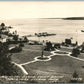 MACKINAC ISLAND MI YACHT BASIN VINTAGE REAL PHOTO POSTCARD RPPC