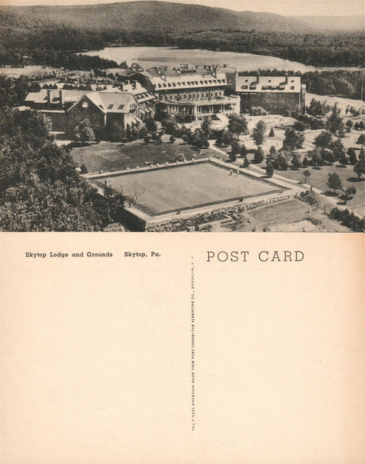 SKYTOP LODGE & GROUNDS PA HOTEL VINTAGE POSTCARD
