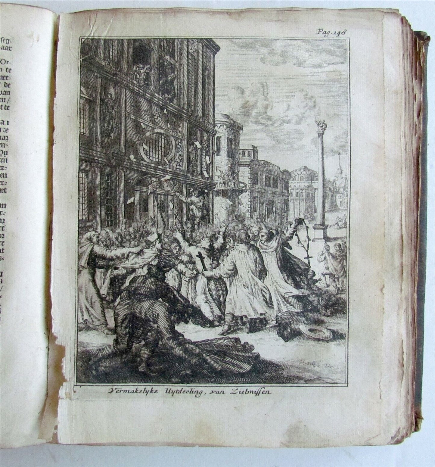 1700 ROMAN CHURCH HISTORY FRANCE ITALY GERMANY SWITZERLAND ILLUSTRATED antique