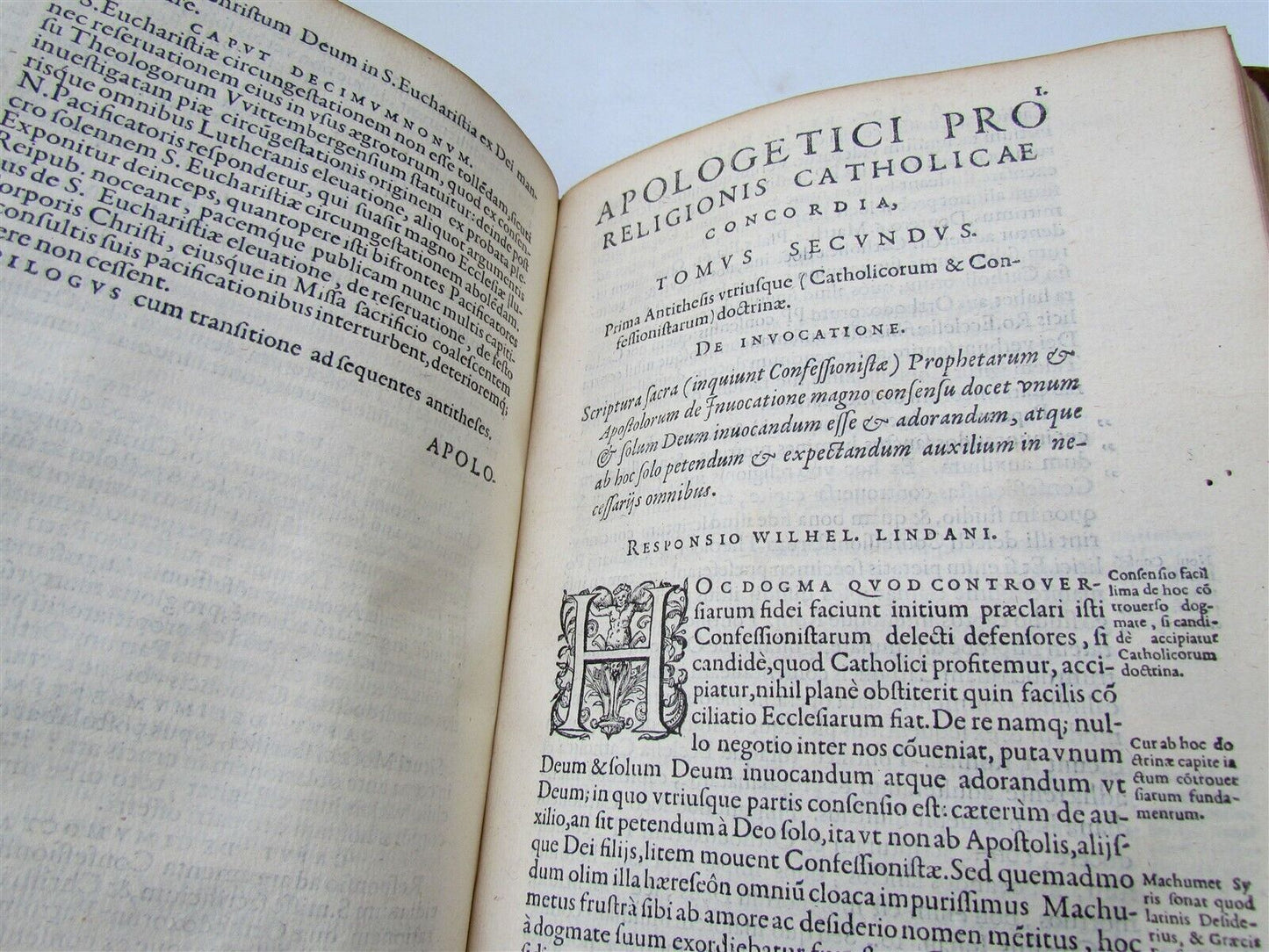 1568 PLANTIN PRESS Apologeticum ad Germanos VELLUM BINDING antique 16th CENTURY