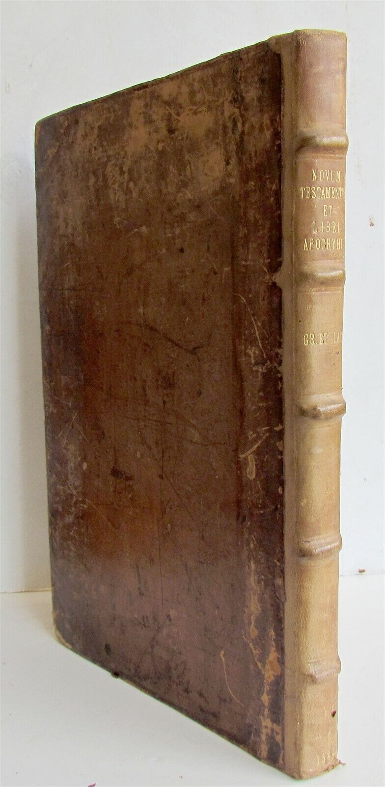 1584 GREEK BIBLE PLANTIN NEW TESTAMENT antique RARE 16th CENTURY FOLIO BIBLIA