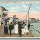 WILDWOOD NJ BOARDWALK SHOWING FUNCHASE PIER ANTIQUE POSTCARD