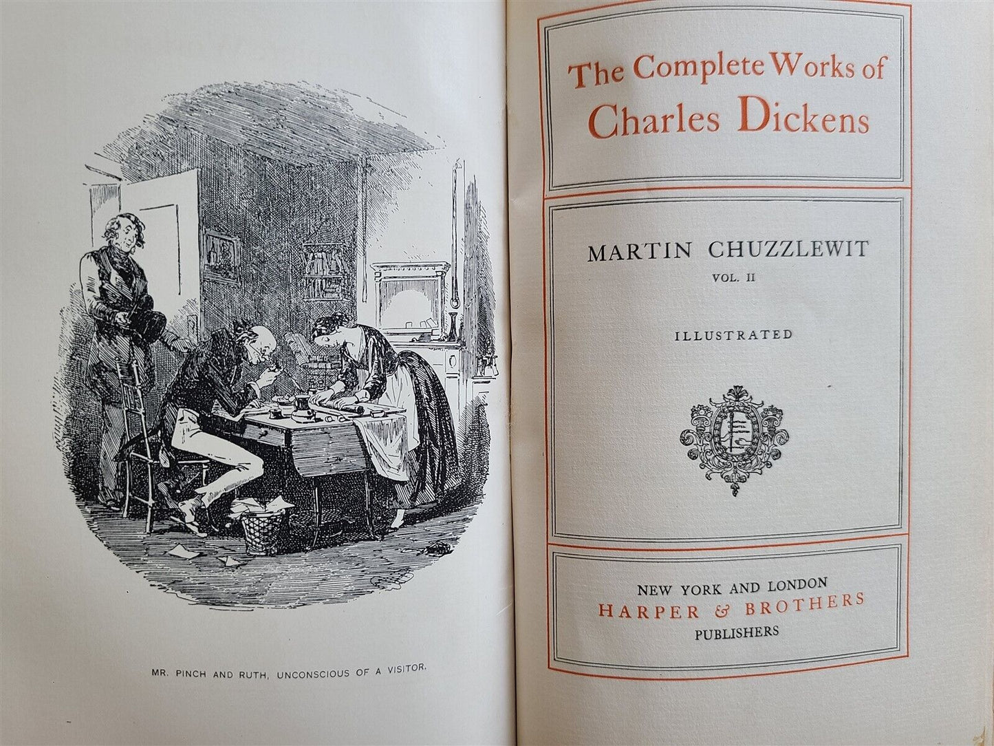 1900 COMPLETE WORKS of CHARLES DICKENS antique 30 VOLUMES in ENGLISH