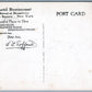 NEW YORK CITY NY BROADWAY TOFFENETTI RESTAURANT ADVERTISING ANTIQUE POSTCARD