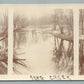 CEDAR FALLS IA SNAG CREEK VIEW ANTIQUE REAL PHOTO POSTCARD RPPC
