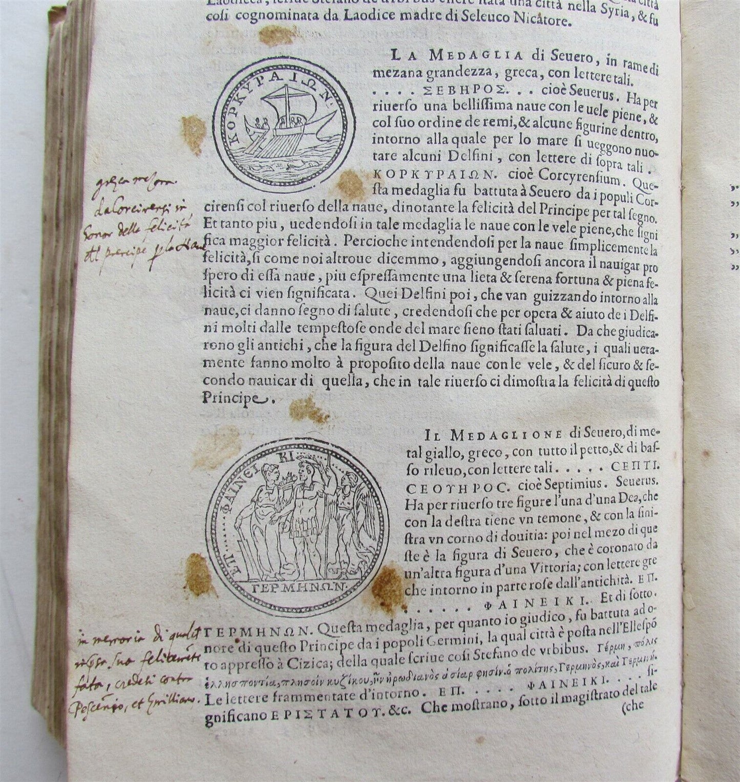 1584 NUMISMATICS ILLUSTRATED DISCORSO DI M.SEBASTIANO ERIZZO antique VELLUM