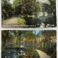 LOT OF 2 CITY PARK BRIDGETON N.J. 1911-12 ANTIQUE POSTCARDS