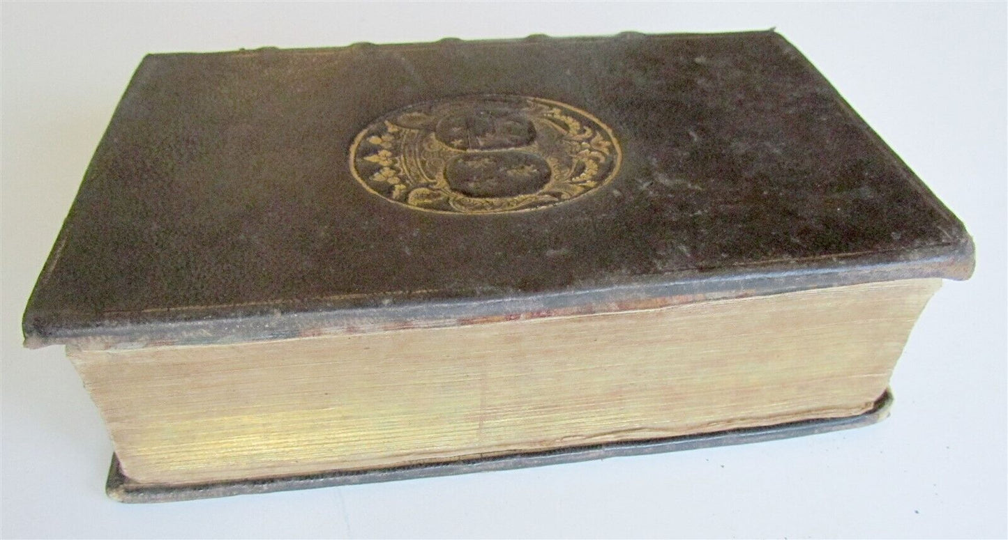 1688 L'ANNEE CHRETIENNE MASSES in FRENCH & LATIN ANTIQUE ARMORIAL BINDING vol.II