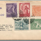 BRAZIL USA via AEREA REGISTRADO VINTAGE COVER w/ STAMPS