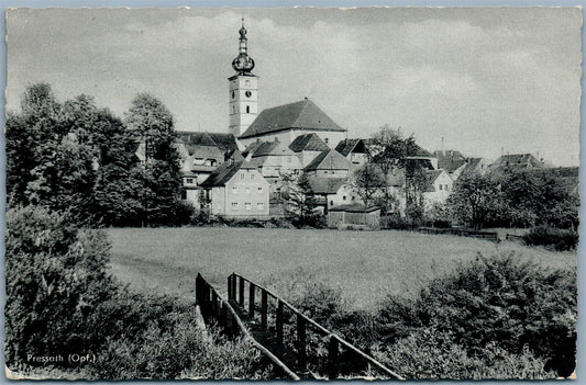 PRESSATH GERMANY VINTAGE REAL PHOTO POSTCARD RPPC w/ STAMPS