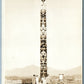 INDIAN TOTEM PRINCE RUPERT B.C. CANADA VINTAGE REAL PHOTO POSTCARD RPPC