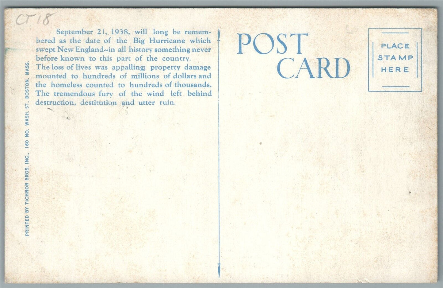 FALMOUTH CAPE COD MA AUTOMOBILES HURLED THRU AIR LAND ANTIQUE POSTCARD