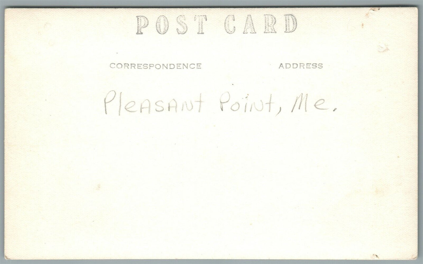 PLEASANT POINT ME VINTAGE REAL PHOTO POSTCARD RPPC