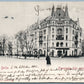 GRUSS AUS BERLIN GERMANY HASENHAIDE ECKE LEHNINERSTRASSE 1908 ANTIQUE POSTCARD