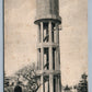 BORDENTOWN NJ CONCRETE WATER TOWER ANTIQUE POSTCARD
