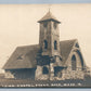 BRANT ROCK MA UNION CHAPEL ANTIQUE REAL PHOTO POSTCARD RPPC