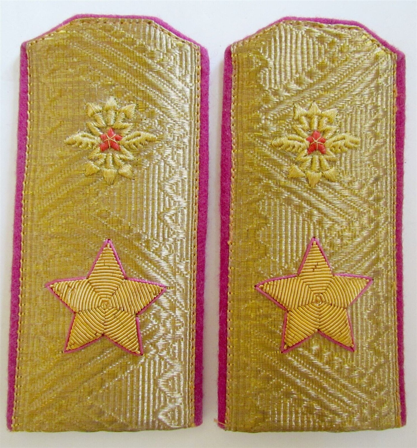 RUSSIAN SOVIET MARSHAL of SIGNALLER TROOPS UNIFORM SHOULDER BOARDS vintage