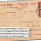 BELGIAN CONGO RARE RUANDA-URUNDI TIED BY USUMBARA CANCEL ANTIQUE POSTCARD 1916