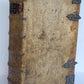 1763 BIBLE ILLUSTRATED IMPRESSIVE PIGSKIN FOLIO AMAZING BRONZE FITTINGS antique