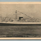 MS LAFAYETTE SHIP FRENCH LINE HEBREW WRITING ANTIQUE POSTCARD JUDAICA