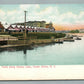 OCEAN GROVE NJ TENTS ALONG WESLEY LAKE ANTIQUE POSTCARD