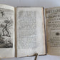 1722-1726 DON QUICHOTTE DE LA MANCHE by CERVANTES 6 VOLUMES antique ILLUSTRATED