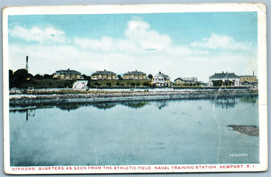 NEWPORT RI NAVAL TRAINING STATION ANTIQUE OFFICER'S QUARTERS ANTIQUE POSTCARD