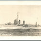 MILITARY SHIP U.S.S. FARRAGUT VINTAGE REAL PHOTO POSTCARD RPPC