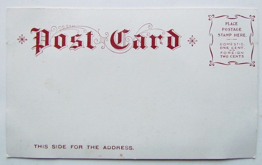 ANTIQUE UNDIVIDED POSTCARD ROAD AT BROOKSIDE GREAT BARRINGTON MASS