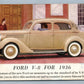 1936 FORD V-8 PITTSBURGH PA BARNES MOTOR CO. ADVERTISING VINTAGE POSTCARD