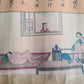 1920s CHINESE EROTIC SCROLL HAND PAINTED vintage SHUNGA 10 by 94"