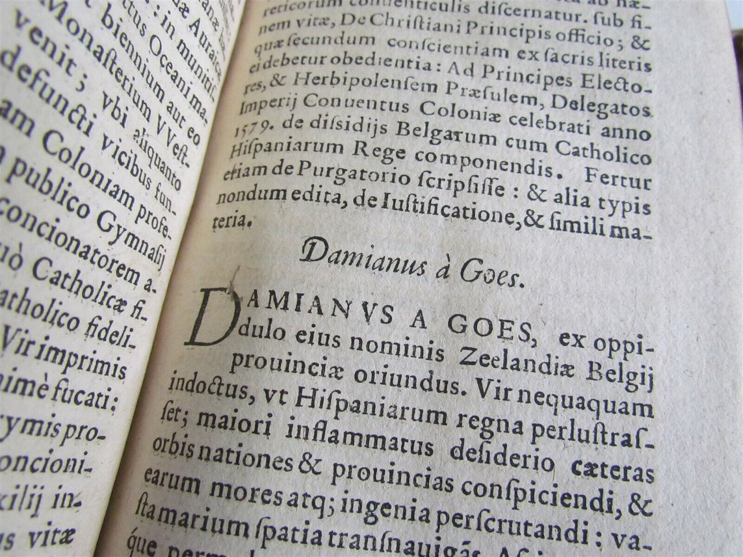 1582 ILLUSTRUM GERMANIAE SCRIPTORUM CATALOGUS Cornelis Loos antique 16th CENTURY