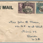 TRINIDAD & TOBAGO TO MIAMI USA VINTAGE COVER w/ STAMPS