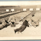 CAMP COOKE MT TARGET PRACTICE ANTIQUE REAL PHOTO POSTCARD RPPC