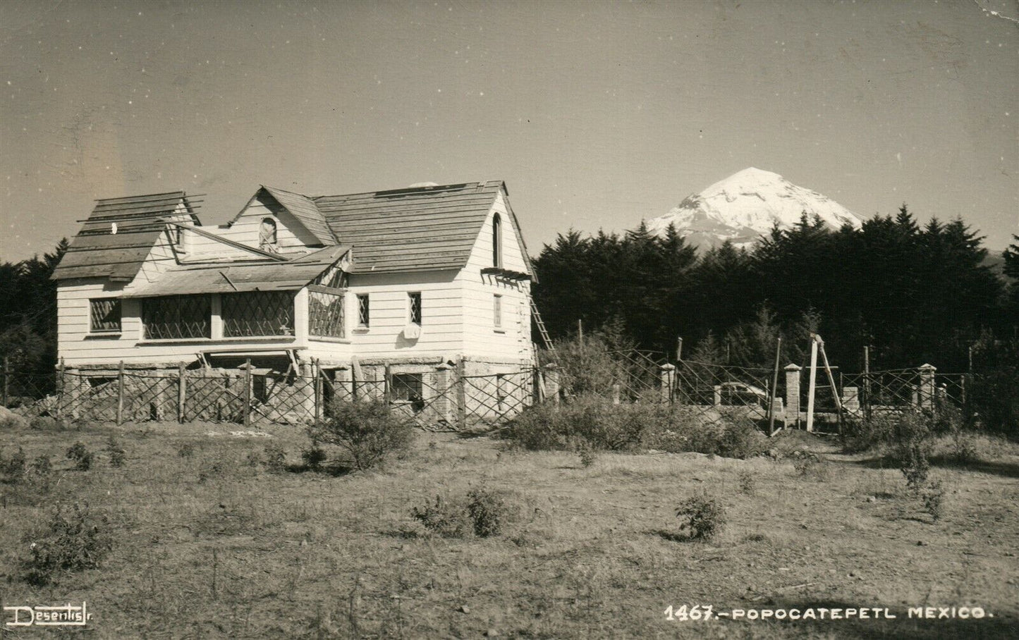 POPOCATEPETL MEXICO 1949 VINTAGE REAL PHOTO POSTCARD RPPC