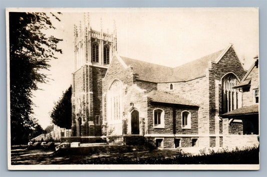 PHILADELPHIA PA WYNNEFIELD AVE. M.P. CHURCH ANTIQUE REAL PHOTO POSTCARD RPPC