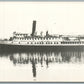 STEAMBOAT NEW YORK VINTAGE REAL PHOTO POSTCARD RPPC