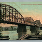 MIDDLETOWN CT PORTLAND PASSENGER BRIDGE ANTIQUE POSTCARD