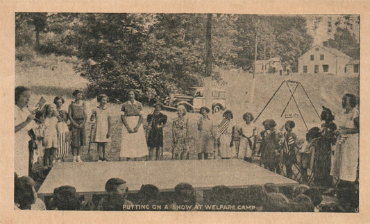 WELFARE CAMP ANTIQUE POSTCARD