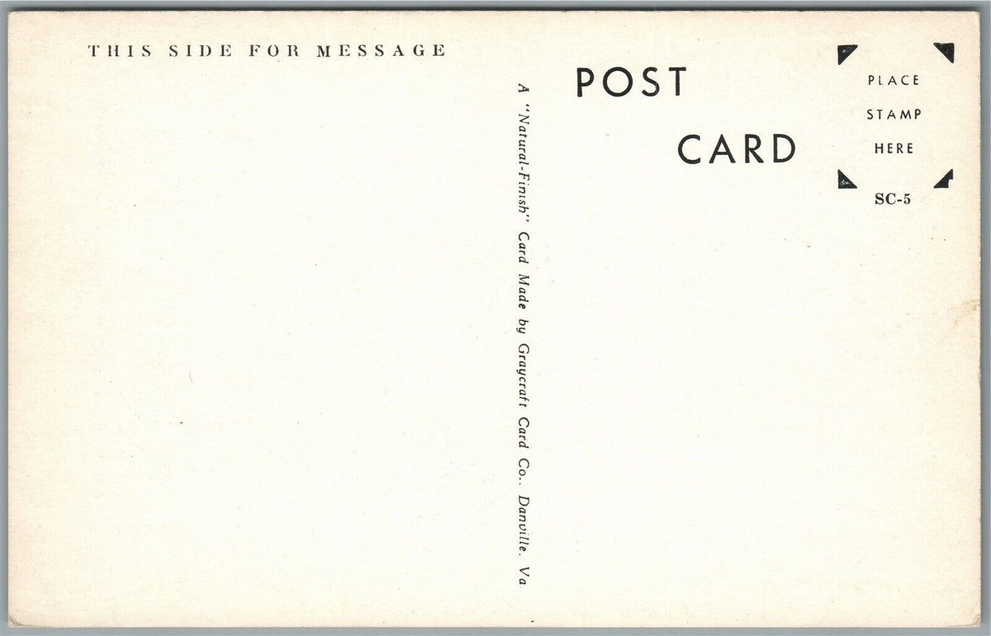 SILVER CITY NC POST OFFICE VINTAGE POSTCARD