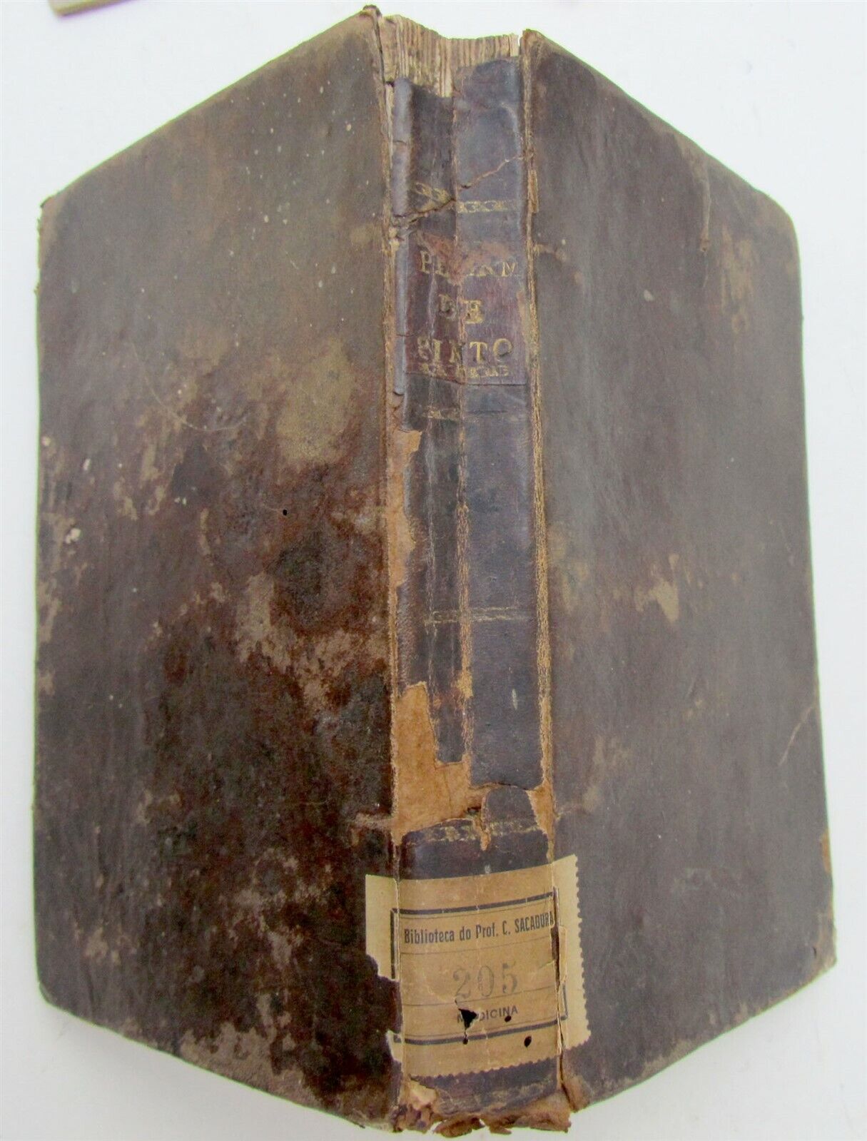 1805 MEDICAL BOOK in PORTUGUESE ELEMENTOS DE PHARMACIA CHYMICA E BOTANICA