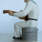 RUSSIAN CERAMIC FIGURE SAILOR PLAYING GUITAR vintage