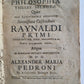 1750s DE UNIVERSA PHILOSOPHIA by Jesuit ALEFANDER MARIA PEDRONI antique BOOKLET