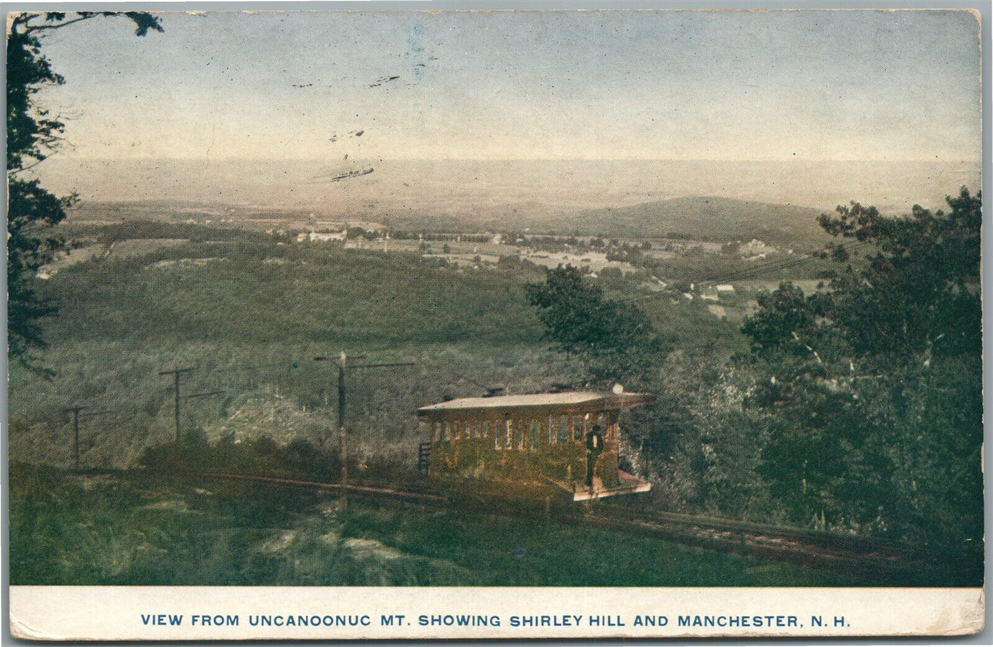 MANCHESTER NH SHIRLEY HILL ANTIQUE POSTCARD