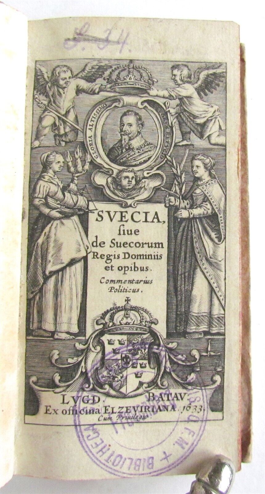 1633 SWEDEN HISTORY antique ELZEVIR Svecia sive de Suecorum regis dominis opibus