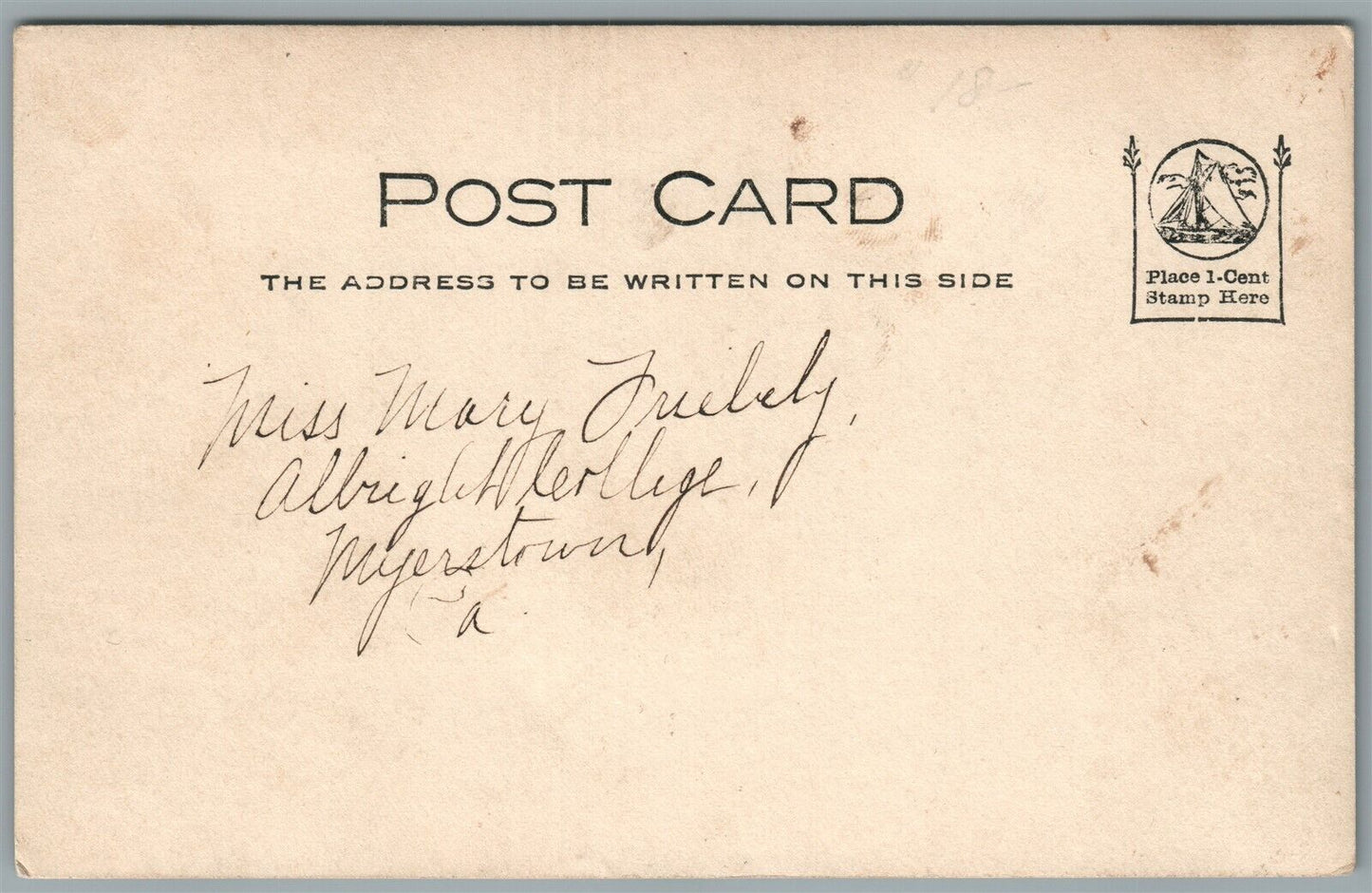 LANSDALE PA COLUMBIA AVE. ANTIQUE REAL PHOTO POSTCARD RPPC